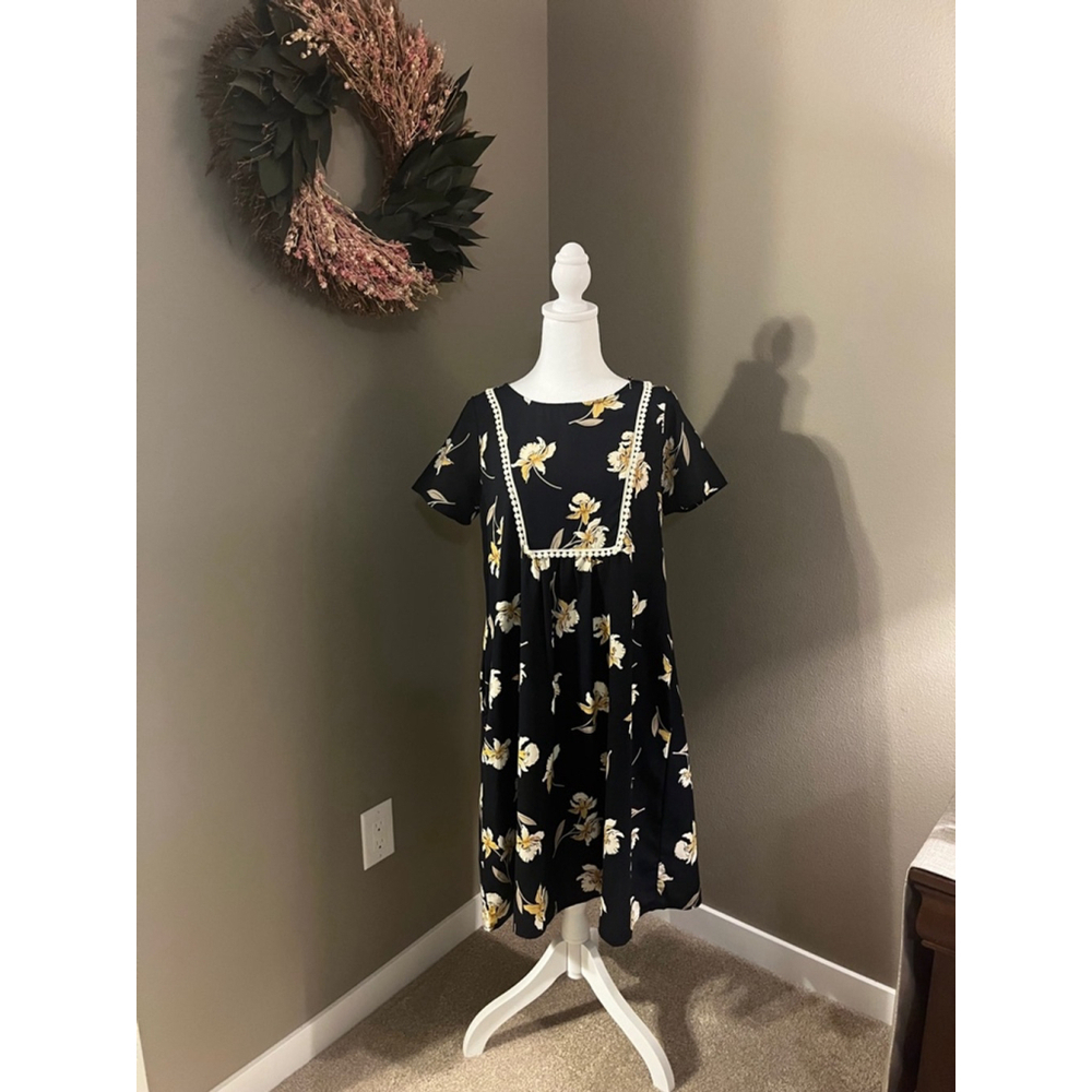 Women's Hailey & Co. Dress, S,‎ Black and Yellow